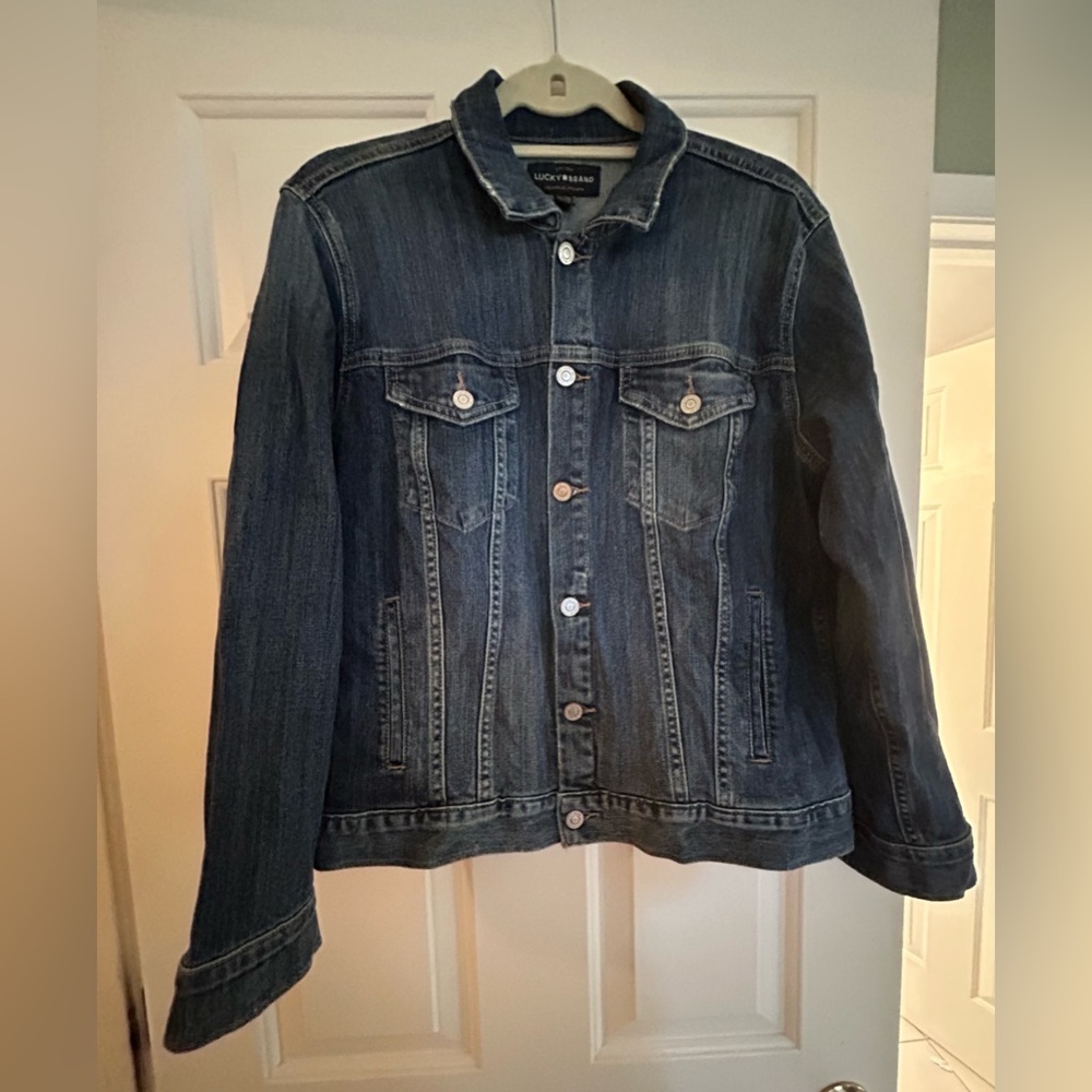 Lucky Brand The Tomboy Trucker Denim Jacket Size XL - Picture 2 of 16